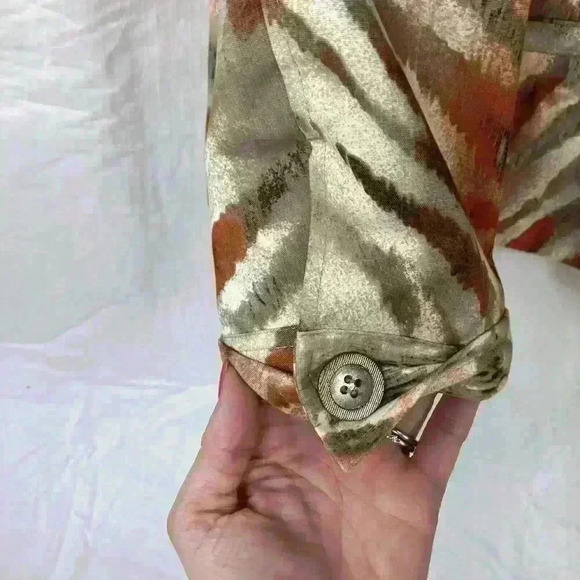 Chicos Women’s Jacket Size 3 XLRN# 79984. Blazer Animal Print Fall Tiger Brown - Picture 5 of 12